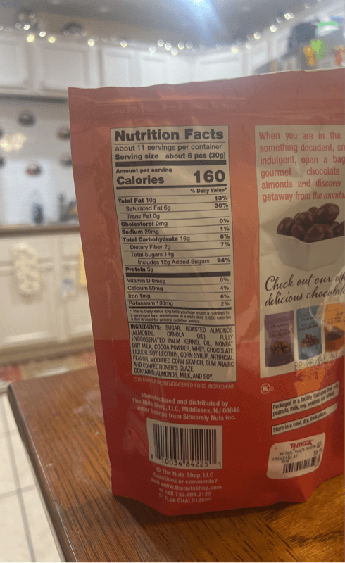 Sn Confectionery Chocolate-Covered Almonds