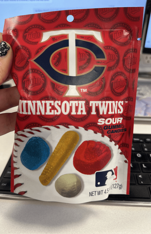 Minnesota Twins Baseball Club Sour Gummi Candies