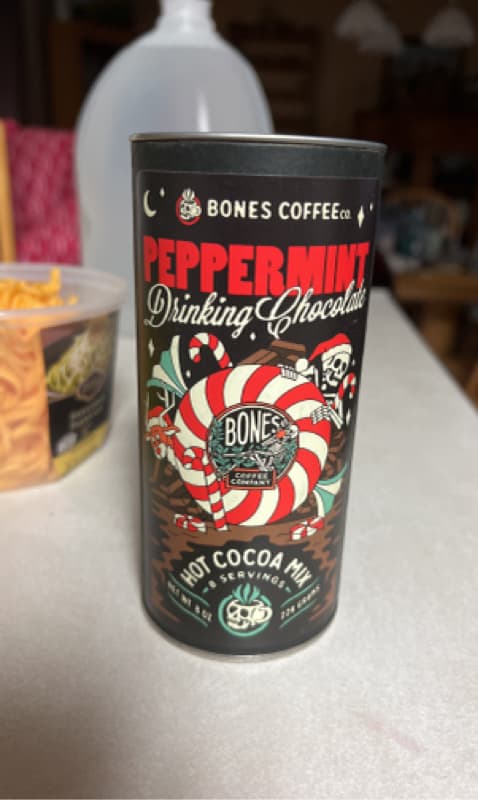 Bones Coffee Co. Peppermint Drinking Chocolate Hot Cocoa Mix