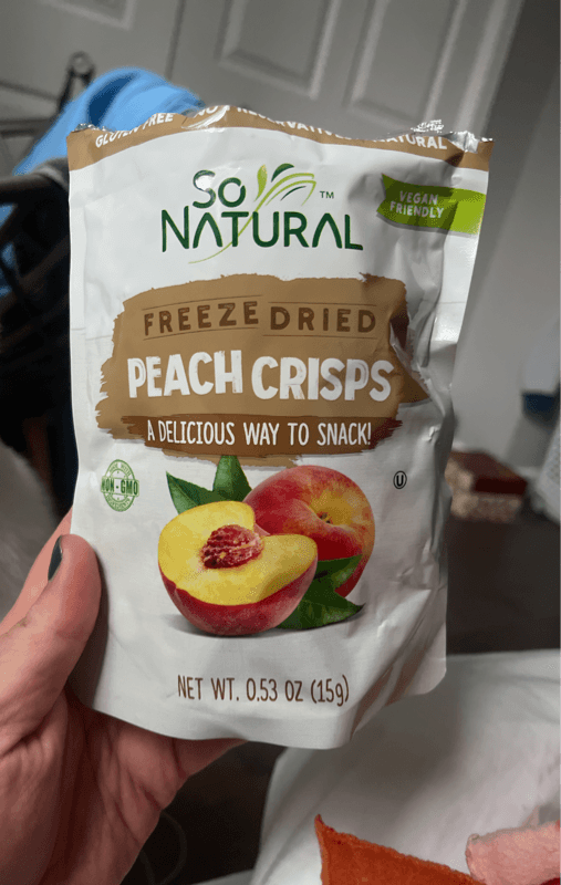 So Natural Freeze Dried Peach Crisps