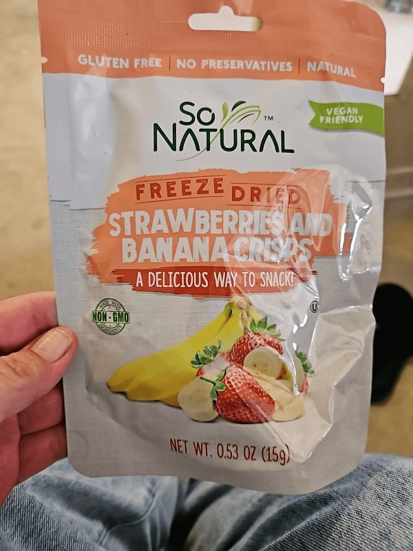 So Natural Freeze Dried Strawberries And Banana Crisps