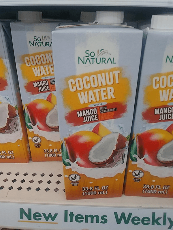 So Natural Coconut Water With Mango Juice