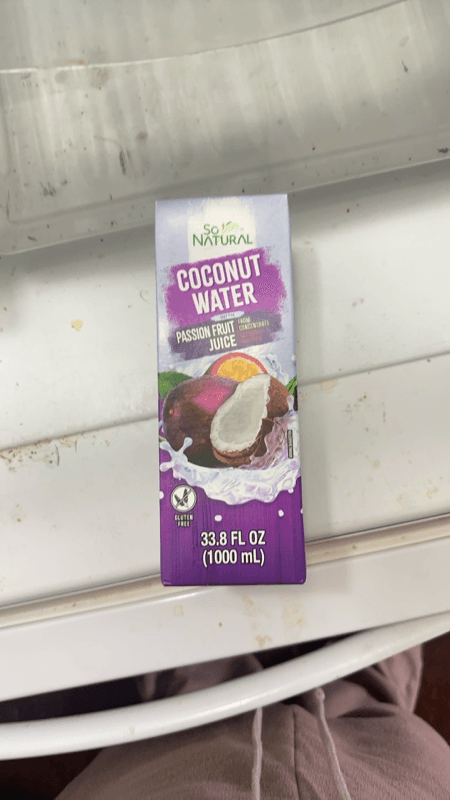 So Natural Coconut Water Passion Fruit Juice