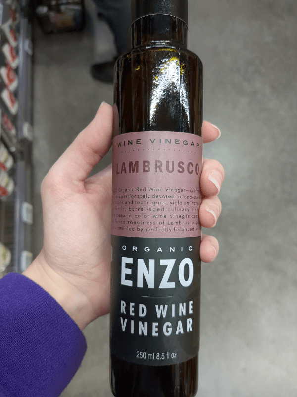 Enzo Organic Red Wine Vinegar Lambrusco