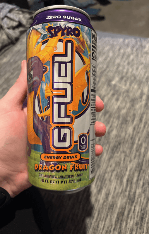 Spyro Gfuel Dragon Fruit Energy Drink