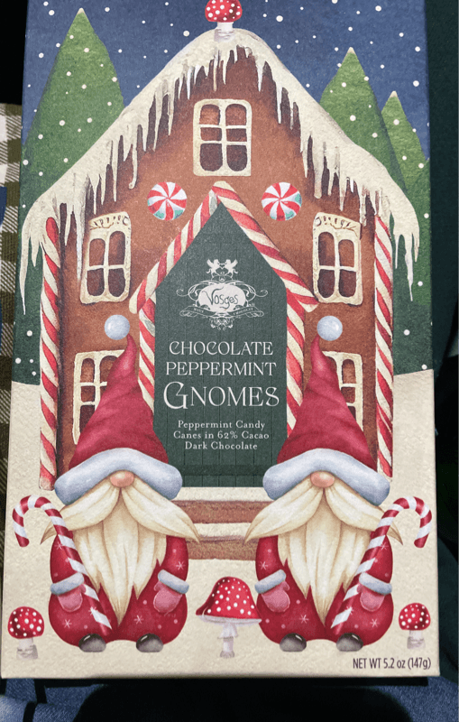 Chocolate Peppermint Gnomes Peppermint Candy Canes In 62% Cacao Dark Chocolate