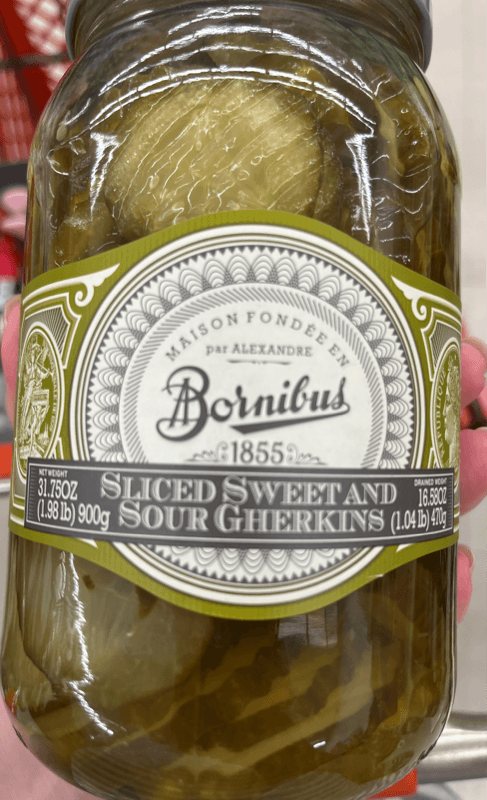 Bornibus Sliced Sweet And Sour Gherkins