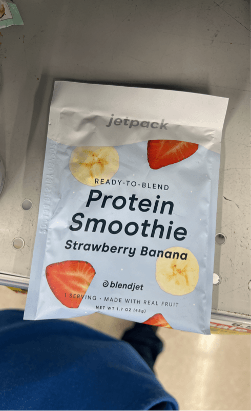 Jetpack Blendjet Protein Smoothie Strawberry Banana