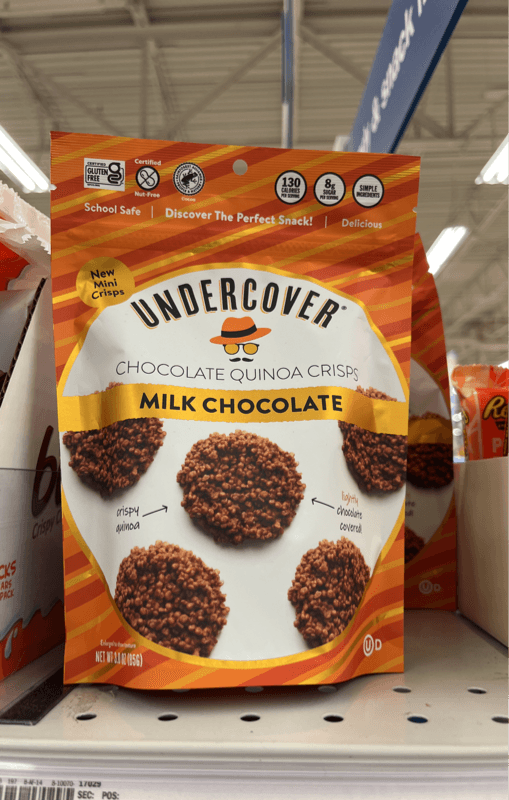 Undercover Chocolate Quinoa Crisps Milk Chocolate