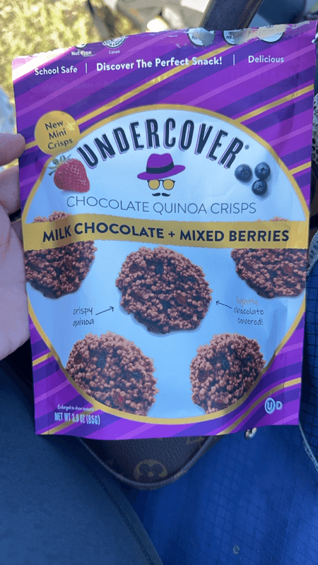 Undercover Chocolate Quinoa Crisps Milk Chocolate + Mixed Berries