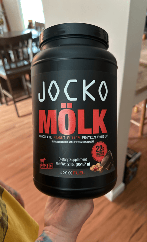 Jocko Molk Chocolate Peanut Butter Protein Powder