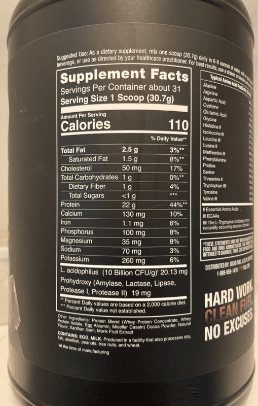 Jocko Mӧlk Protein Powder The Darkness Chocolate