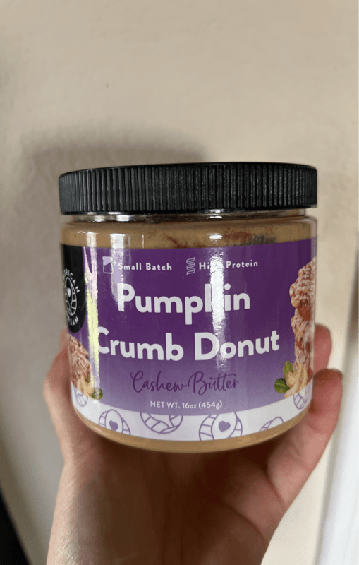 American Dream Pumpkin Crumb Donut Cashew Butter