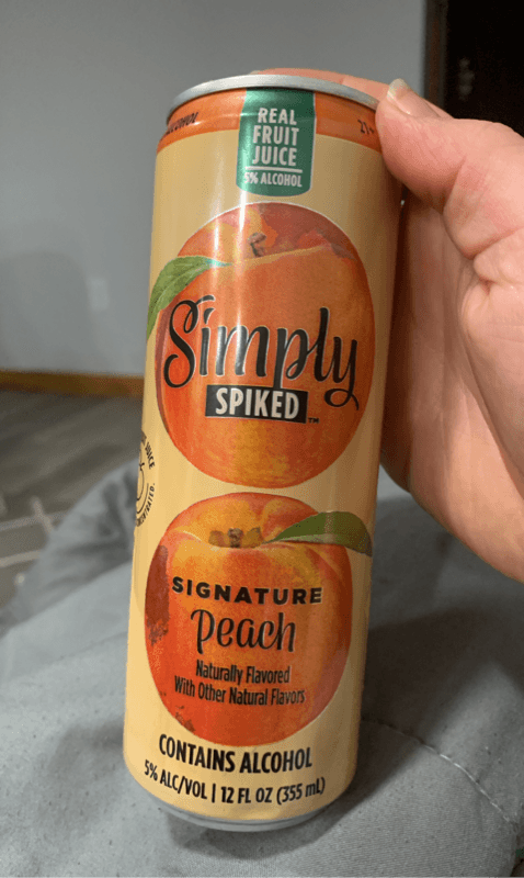 Simply Spiked Signature Peach Juice