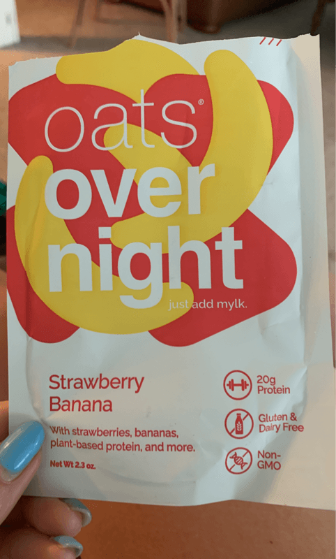 Oats Over Night Strawberrry Banana