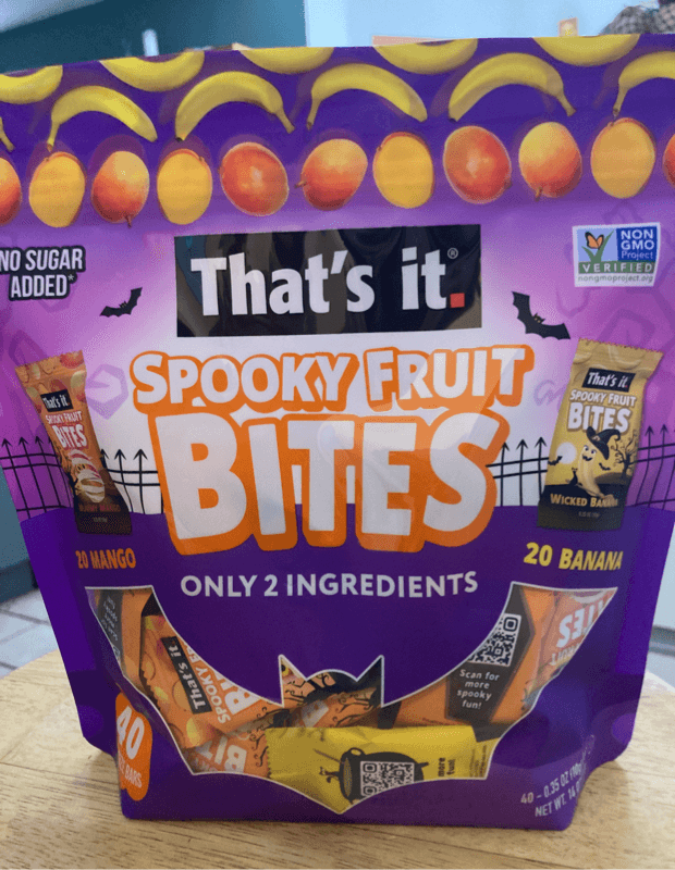 That'S It Spooky Fruit Bites Variety Pack: Mango And Banana
