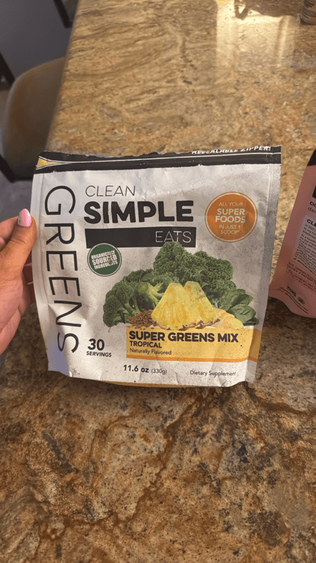 Clean Simple Eats Tropical Super Greens Mix