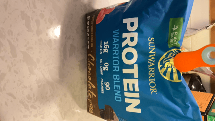 Sunwarrior Warrior Blend Chocolate Flavor Protein Powder Drink Mix