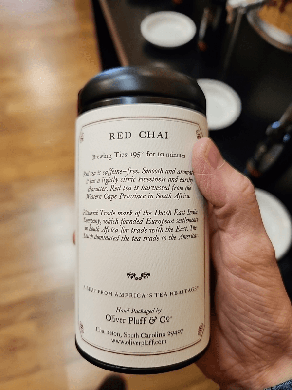 Oliver Pluff & Co. Red Chai Caffeine-Free Spiced Tea 20 Teabags