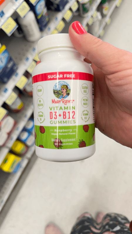 Mary Ruth'S Vitamin D3 + B12 Gummies Raspberry Flavor