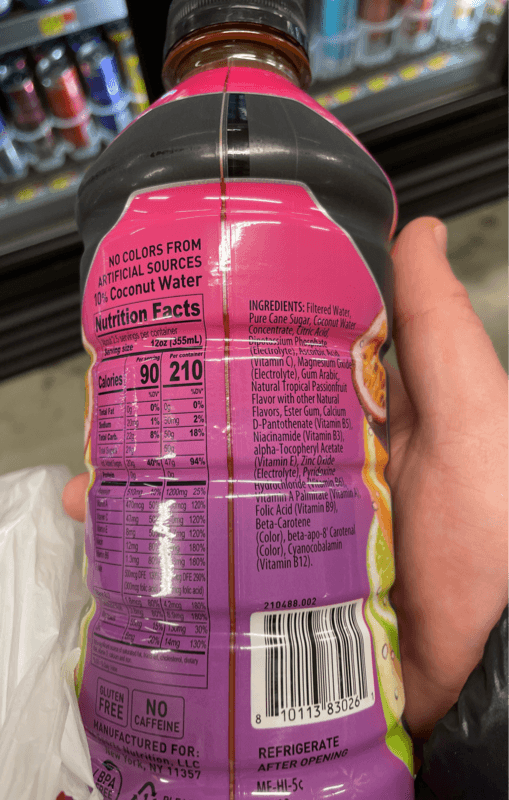 Bodyarmor Superdrink Tropical Passionfruit