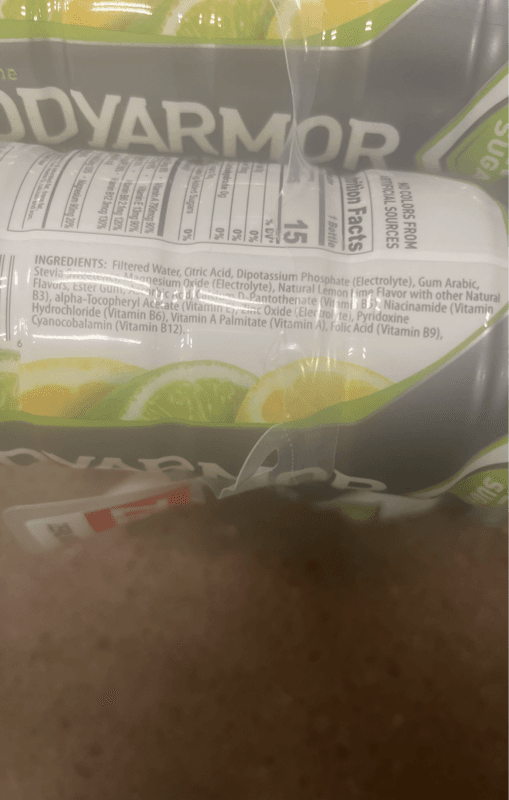 Bodyarmor Zero Sugar Lemon Lime Superdrink