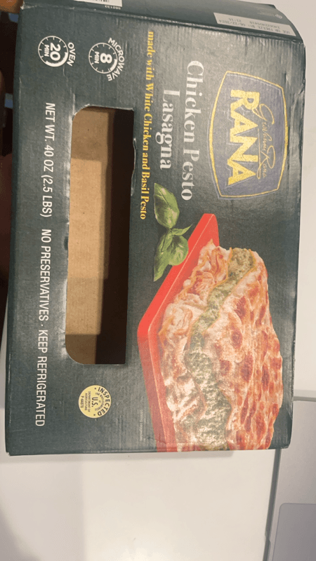 Giovanni Rana Chicken Pesto Lasagna