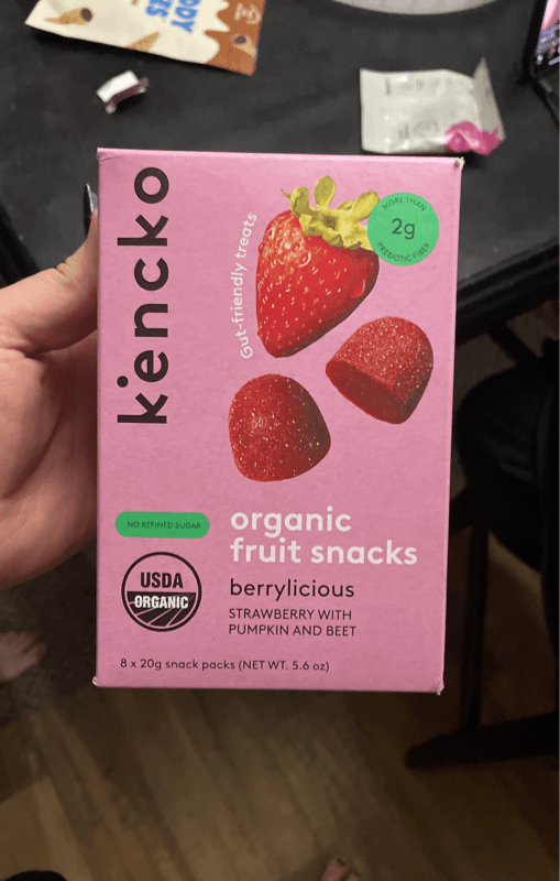 Kencko Berrylicious Organic Fruit Snacks