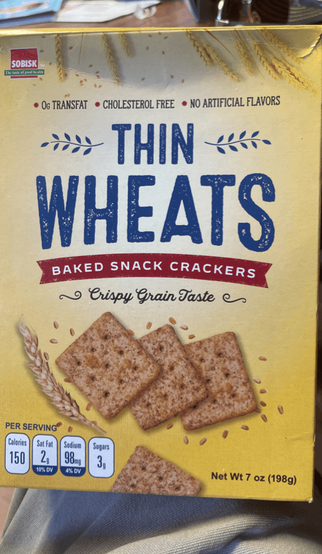 Sobisk Thin Wheats Baked Snack Crackers