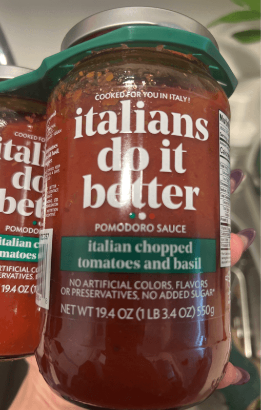 Italians Do It Better Pomodoro Sauce Italian Chopped Tomatoes And Basil