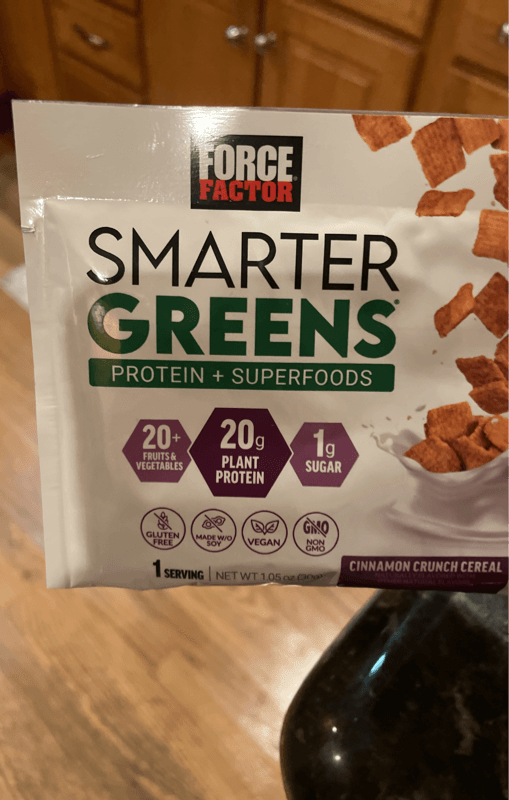 Force Factor Smarter Greens Protein + Superfoods Cinnamon Crunch Cereal
