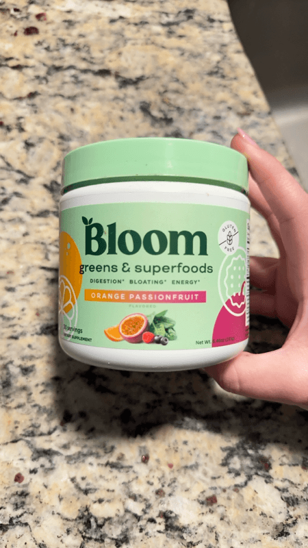 Bloom Greens & Superfoods Orange Passionfruit Flavor