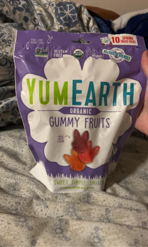 Yumearth Organic Gummy Fruits Mixed Fruity Flavors