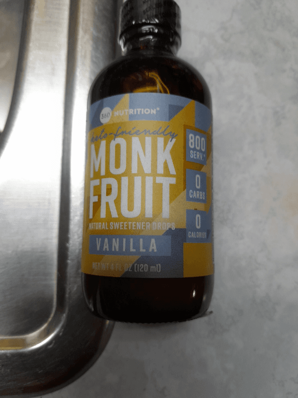 360 Nutrition Monk Fruit Sweetener Drops Vanilla