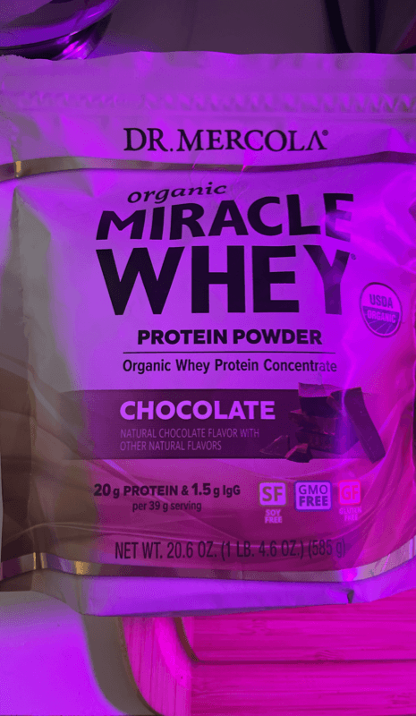Dr. Mercola Organic Miracle Whey Protein Powder Chocolate Flavor