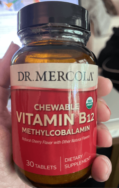 Dr. Mercola Organic Chewable Vitamin B12 Methylcobalamin Dietary Supplement