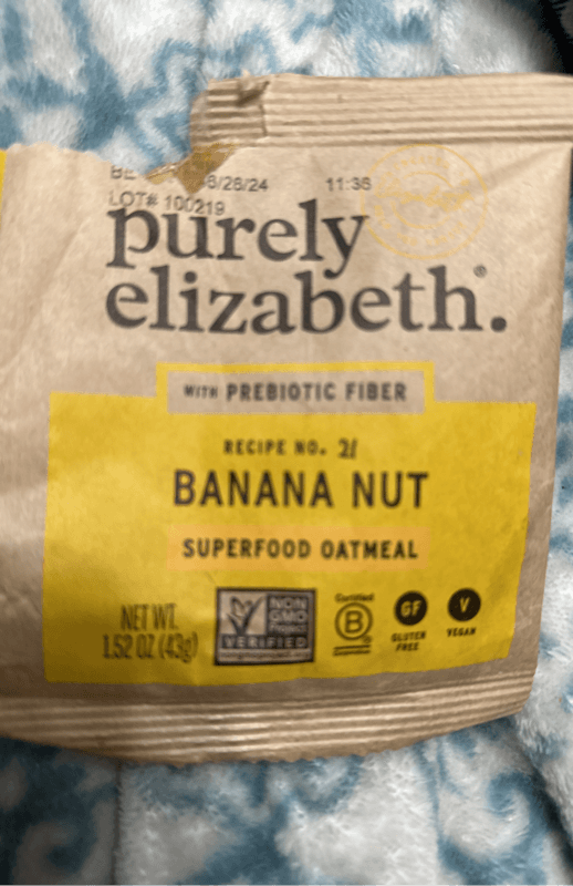 Purely Elizabeth Banana Cut Superfood Oatmeal
