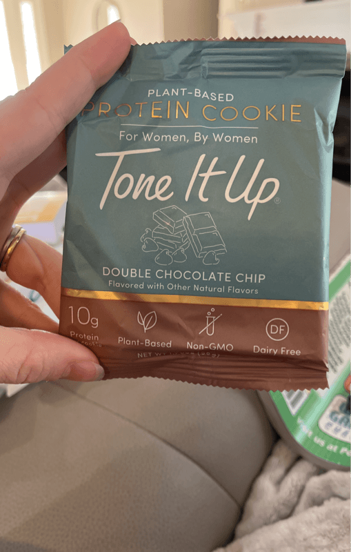 Tone It Up Plant-Based Double Chocolate Chip Protein Cookie