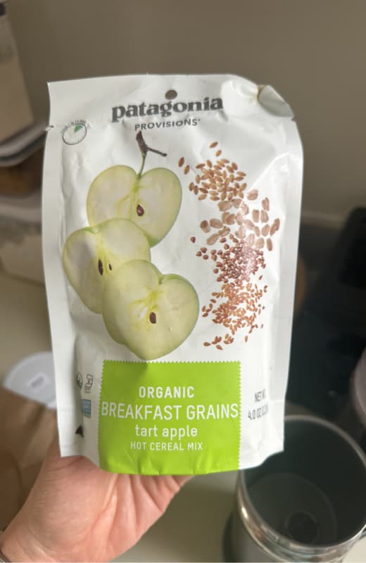 Patagonia Provisions Organic Breakfast Grains Tart Apple Hot Cereal Mix