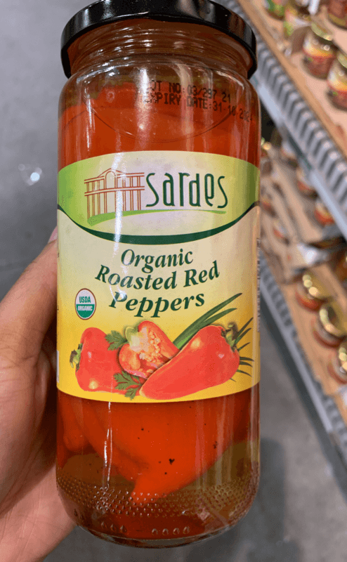 Sardes Organic Roasted Red Peppers