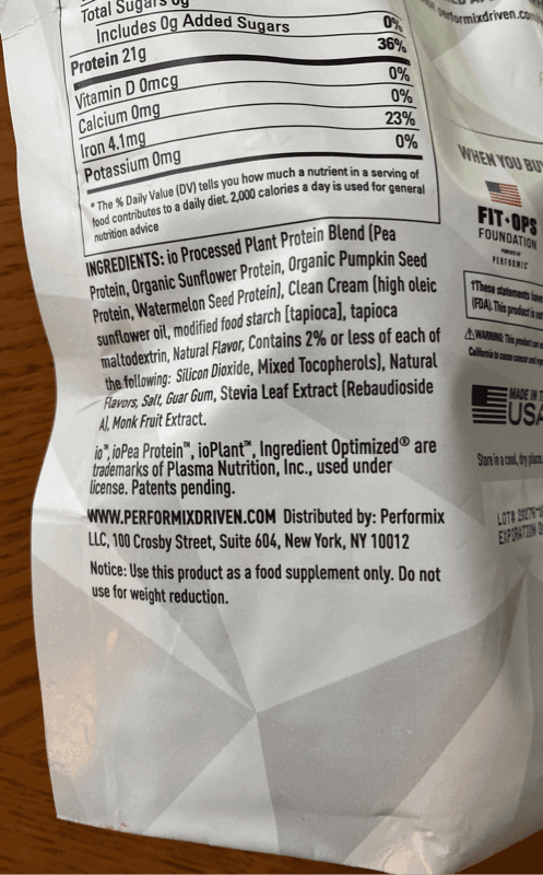 Preformix Post Workout Natural Plant-Based Vanilla Oat Protein Powder