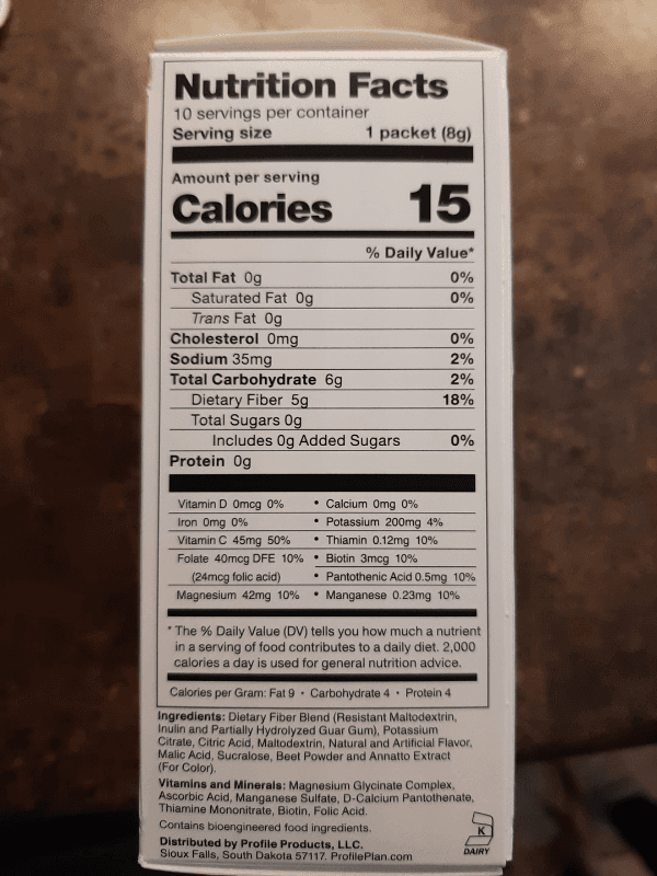 Profile Tart & Tangy Mixed Fruit Drink
