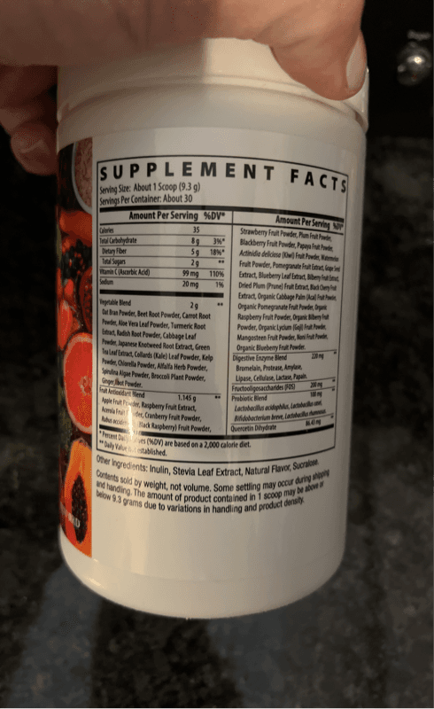 Profile Veggies+ Berry Flavor Vegetable & Fruit Powder