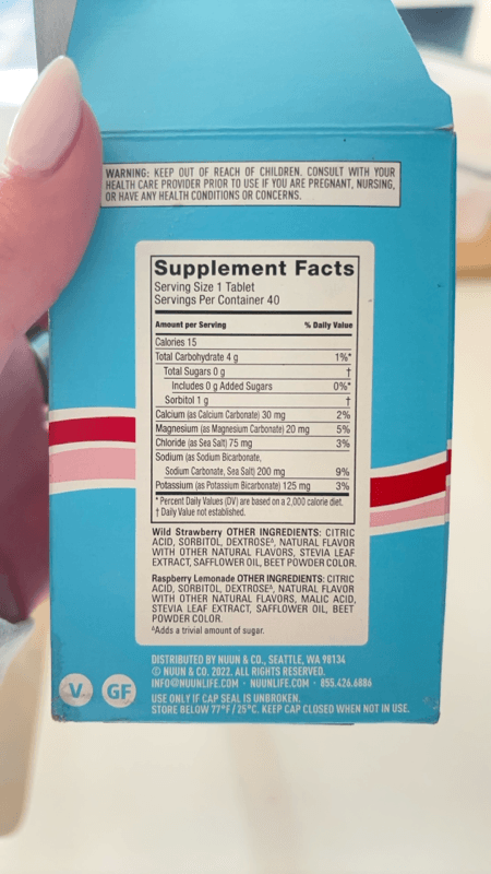 Nuun Daily Hydration Wild Strawberry & Raspberry Lemonade Flavor
