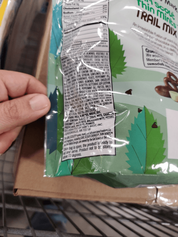Member'S Mark Girl Scout Thin Mints Trail Mix
