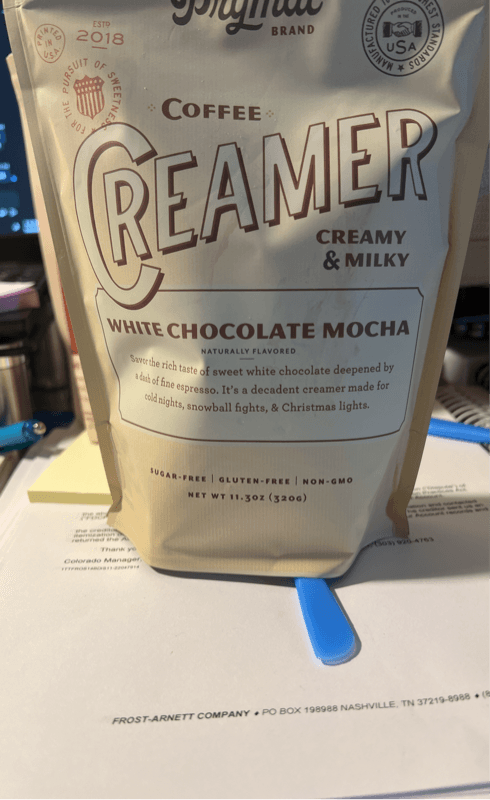 Prymal White Chocolate Mocha Coffee Creamer