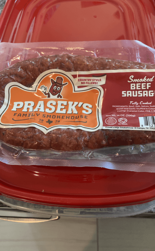 Prasek'S Family Smokehouse Smoked Beef Sausage