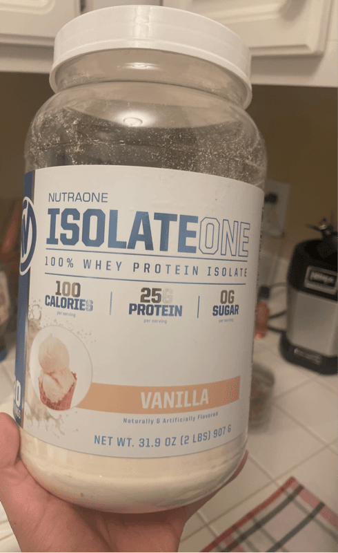 Nutraone Isolateone Vanilla Whey Isolate Protein Powder