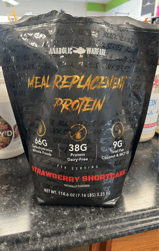 Anabolic Warfare Meal Replacement Protein Strawberry Shortcake Flavor