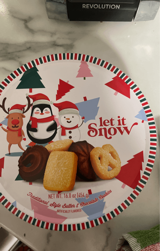 Let It Snow Traditional Style Butter & Chocolate Cookies